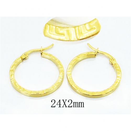 Wholesale Stainless Steel 316L Hoop Earrings NO.#BC58E1266ILS