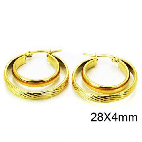 Wholesale Stainless Steel 316L Multi-Layer Earrings NO.#BC58E0917KL