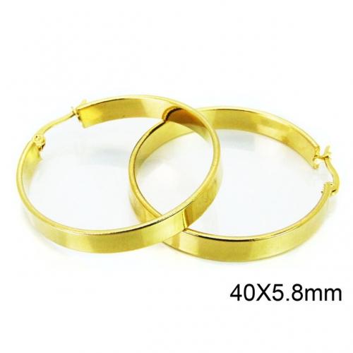 Wholesale Stainless Steel 316L Hoop Earrings NO.#BC58E1218LG