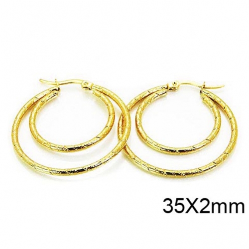 Wholesale Stainless Steel 316L Multi-Layer Earrings NO.#BC58E0953KLX