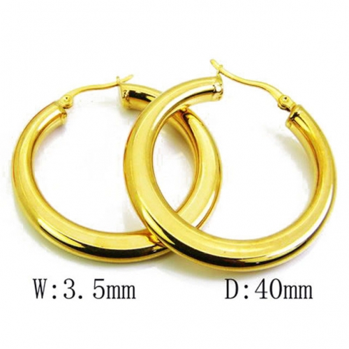 Wholesale Stainless Steel 316L Hollow Earrings NO.#BC58E0337O0