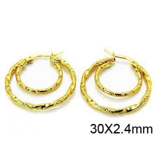 Wholesale Stainless Steel 316L Multi-Layer Earrings NO.#BC58E0911KL