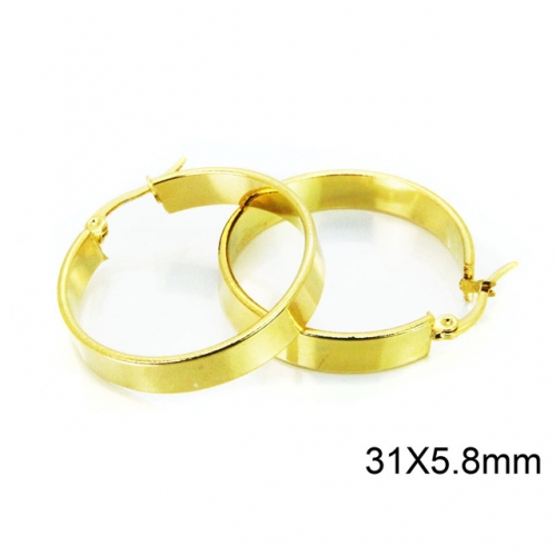 Wholesale Stainless Steel 316L Hoop Earrings NO.#BC58E1220LQ