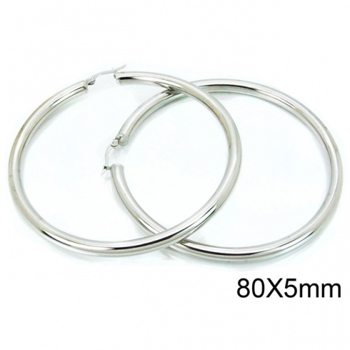 Wholesale Stainless Steel 316L Hoop Earrings NO.#BC58E1172PQ