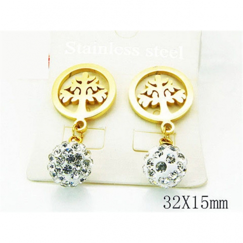 Wholesale Stainless Steel 316L Dangle Earrings NO.#BC81E0034OX