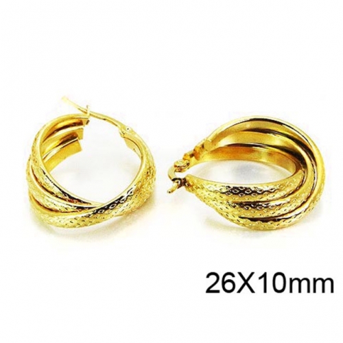 Wholesale Stainless Steel 316L Multi-Layer Earrings NO.#BC58E0981KLS