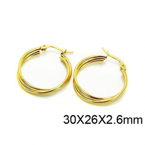 Wholesale Stainless Steel 316L Multi-Layer Earrings NO.#BC58E0783MC