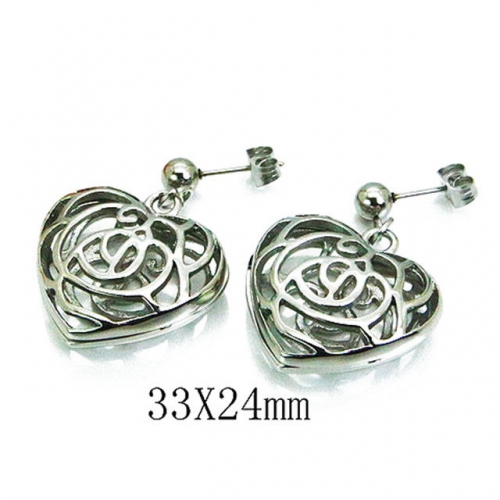 Wholesale Stainless Steel 316L Dangle Earrings NO.#BC64E0277HWW