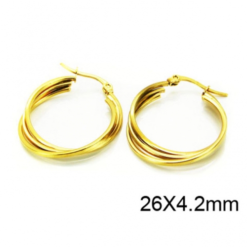 Wholesale Stainless Steel 316L Multi-Layer Earrings NO.#BC58E0703MG