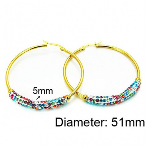 Wholesale Stainless Steel 316L Hoop Earrings NO.#BC58E0637NO