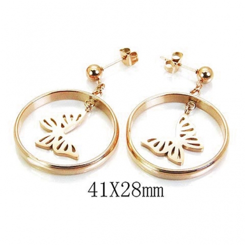 Wholesale Stainless Steel 316L Dangle Earrings NO.#BC64E0248HJW