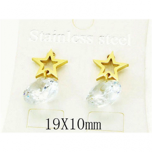 Wholesale Stainless Steel 316L Crystal or Zircon Earrings NO.#BC25E0622JY