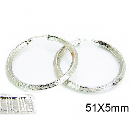 Wholesale Stainless Steel 316L Hoop Earrings NO.#BC58E1037MW