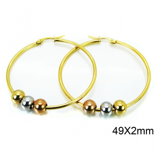 Wholesale Stainless Steel 316L Hoop Earrings NO.#BC58E1190KL