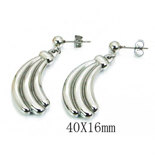 Wholesale Stainless Steel 316L Dangle Earrings NO.#BC64E0278NB