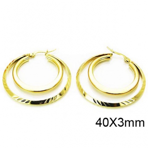 Wholesale Stainless Steel 316L Multi-Layer Earrings NO.#BC58E0913KL