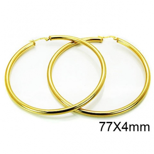 Wholesale Stainless Steel 316L Hoop Earrings NO.#BC58E0608PS