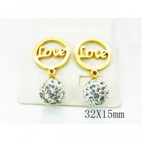 Wholesale Stainless Steel 316L Dangle Earrings NO.#BC81E0029OX