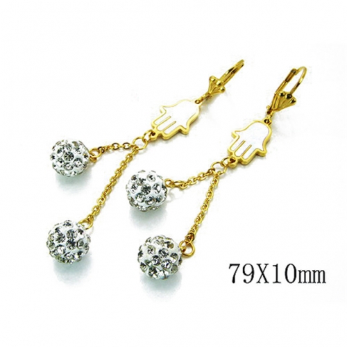 Wholesale Stainless Steel 316L Dangle Earrings NO.#BC81E0019HIE