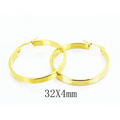 Wholesale Stainless Steel 316L Hoop Earrings NO.#BC58E1251JZ