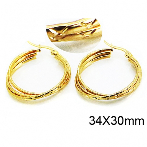 Wholesale Stainless Steel 316L Multi-Layer Earrings NO.#BC58E1101LF