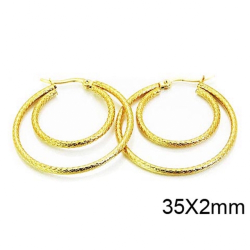 Wholesale Stainless Steel 316L Multi-Layer Earrings NO.#BC58E0954KLT