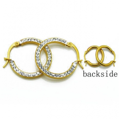 Wholesale Stainless Steel 316L Hoop Earrings NO.#BC06E1435P0