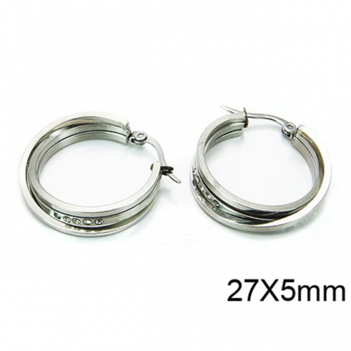 Wholesale Stainless Steel 316L Multi-Layer Earrings NO.#BC58E0500PW