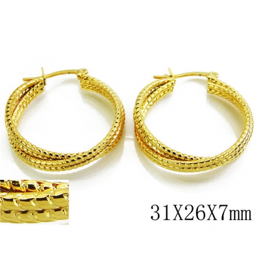 Wholesale Stainless Steel 316L Multi-Layer Earrings NO.#BC70E0241MZ