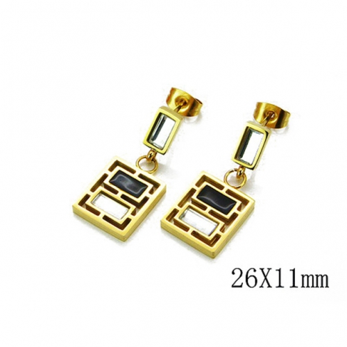 Wholesale Stainless Steel 316L Dangle Earrings NO.#BC81E0021HHC