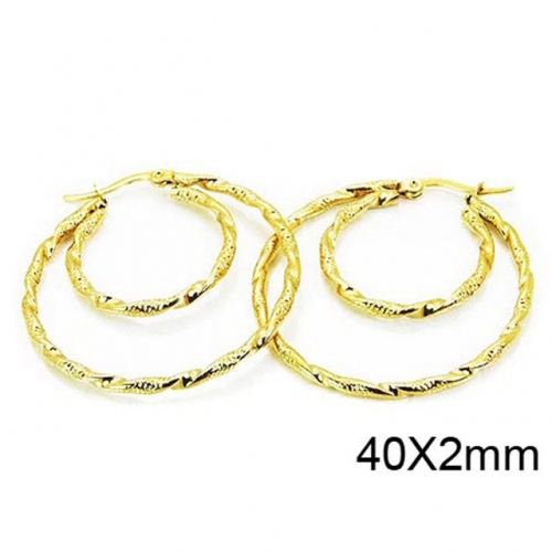 Wholesale Stainless Steel 316L Multi-Layer Earrings NO.#BC58E0952KLB