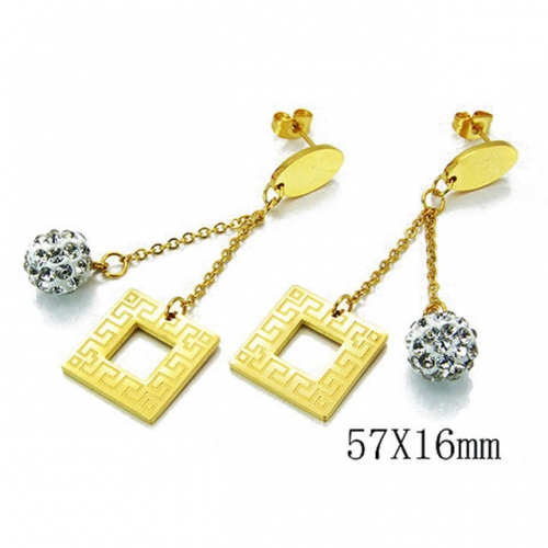 Wholesale Stainless Steel 316L Dangle Earrings NO.#BC81E0018HHQ