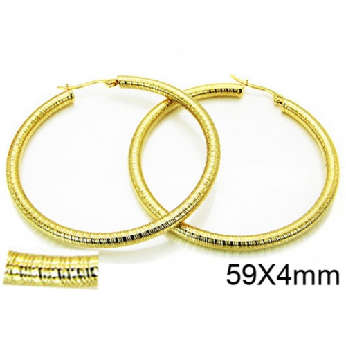 Wholesale Stainless Steel 316L Hoop Earrings NO.#BC58E0516NS