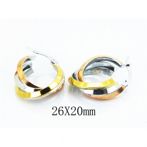 Wholesale Stainless Steel 316L Multi-Layer Earrings NO.#BC58E1244NE