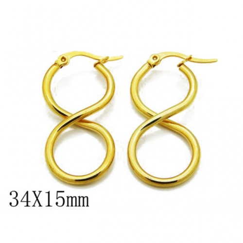 Wholesale Stainless Steel 316L Oval Hoop Earrings NO.#BC58E0108J5