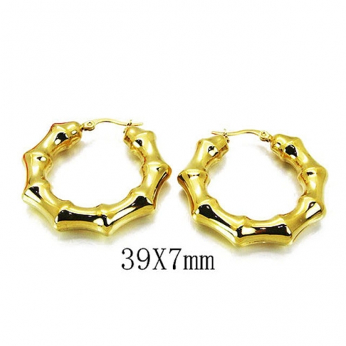 Wholesale Stainless Steel 316L Hollow Earrings NO.#BC08E0004HFF