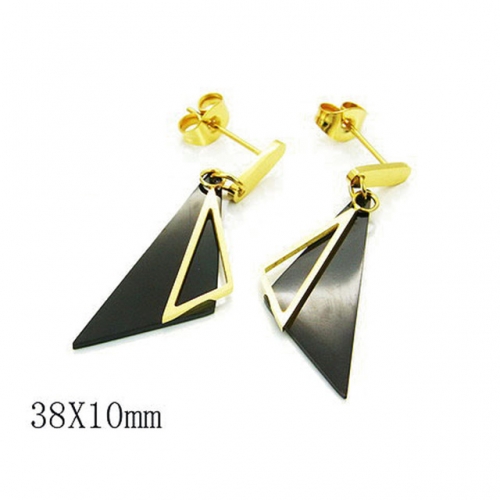 Wholesale Stainless Steel 316L Dangle Earrings NO.#BC81E0037HDS