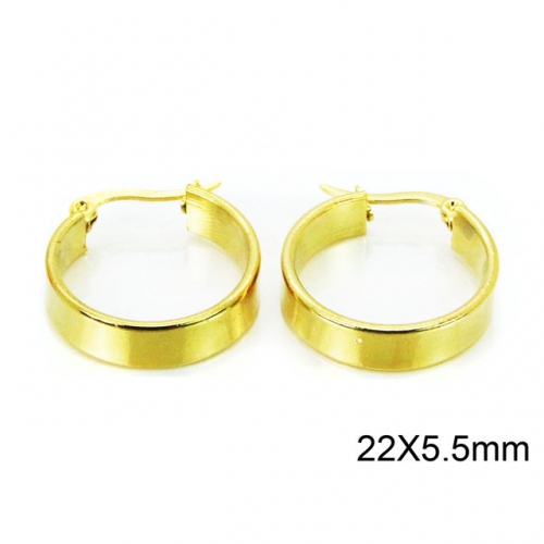 Wholesale Stainless Steel 316L Hoop Earrings NO.#BC58E1222LZ