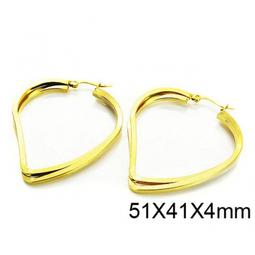 Wholesale Stainless Steel 316L Oval Hoop Earrings NO.#BC58E0782MA