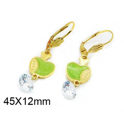 Wholesale Stainless Steel 316L Dangle Earrings NO.#BC64E0301LW
