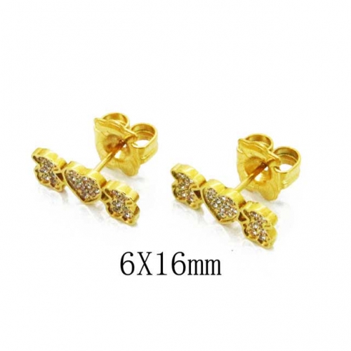 Wholesale Stainless Steel 316L Fashion Earrings NO.#BC90E0237IHD