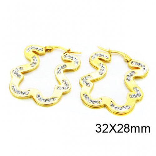 Wholesale Stainless Steel 316L Fashion Earrings NO.#BC64E0017HZZ