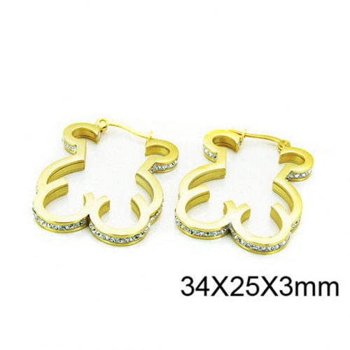 Wholesale Stainless Steel 316L Fashion Earrings NO.#BC64E0080HNE