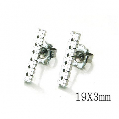 Wholesale Stainless Steel 316L Fashion Earrings NO.#BC90E0172NC