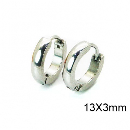 Wholesale Stainless Steel 316L Round Endless Hoop Earrings NO.#BC58E0933IH