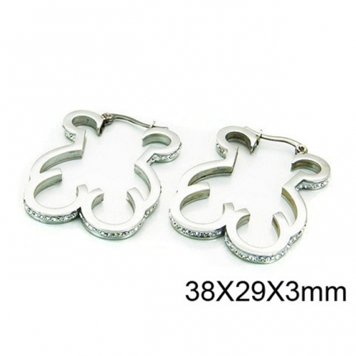 Wholesale Stainless Steel 316L Fashion Earrings NO.#BC64E0076HMV