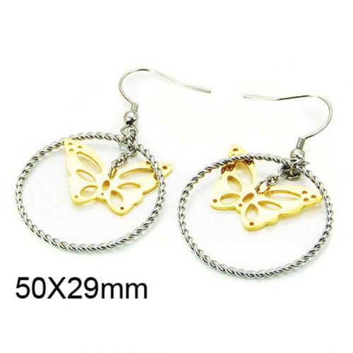 Wholesale Stainless Steel 316L Threader & Climber Earrings NO.#BC64E0192NW