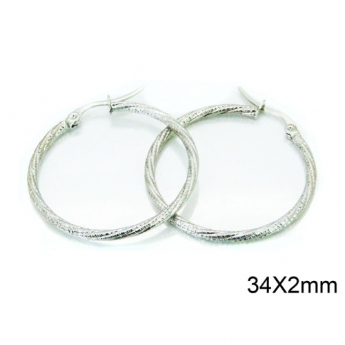 Wholesale Stainless Steel 316L Twisted Earrings NO.#BC58E1194IR