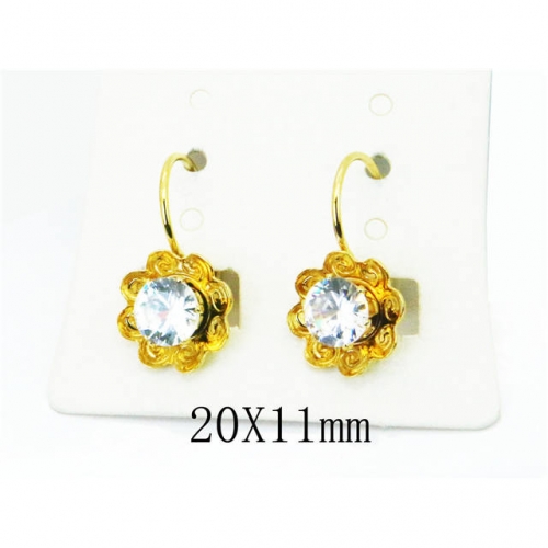 Wholesale Stainless Steel 316L Crystal or Zircon Earrings NO.#BC67E0215JL