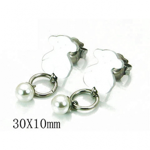 Wholesale Stainless Steel 316L Fashion Earrings NO.#BC90E0169OW